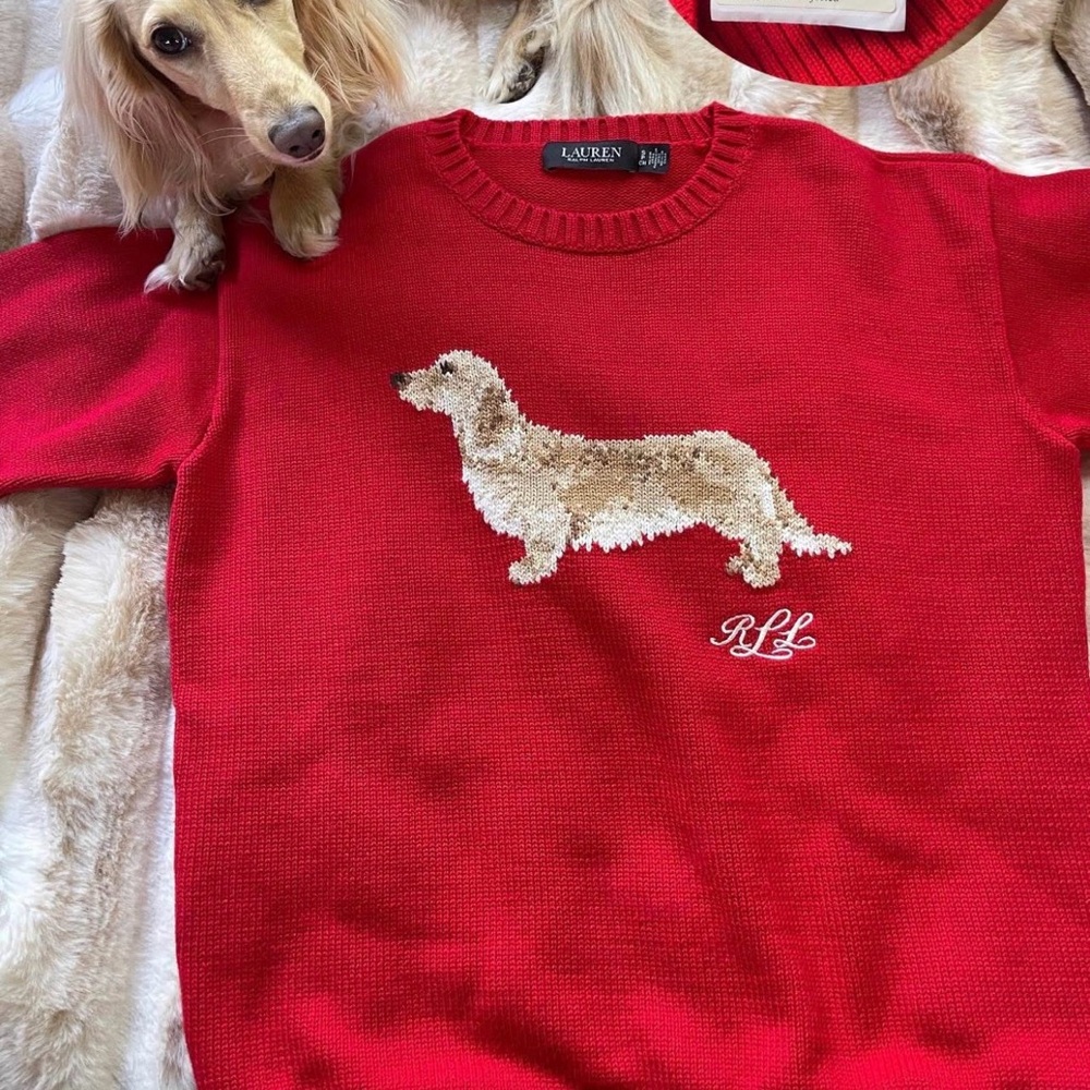 ISO!! LAUREN Ralph Lauren dachshund Sweater